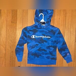 Champion Kids Blue Camouflage Hoodie